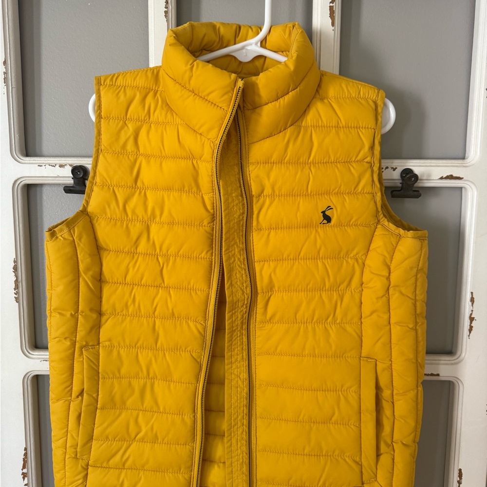 Joules Kids Yellow Quilted Vest